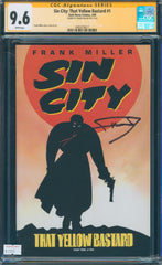 Sin City: That Yellow Bastard #1 9.6 CGC Signed by Frank Miller