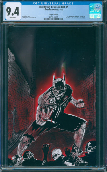 Terrifying Crimson Bat #1 9.4 CGC "Virgin" Edition