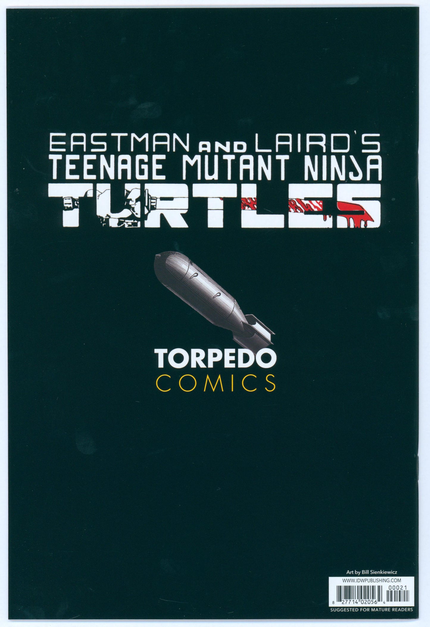 Teenage Mutant Ninja Turtles #1 Mystery Box Edition Bill Sienkiewicz Edition Raw Comic