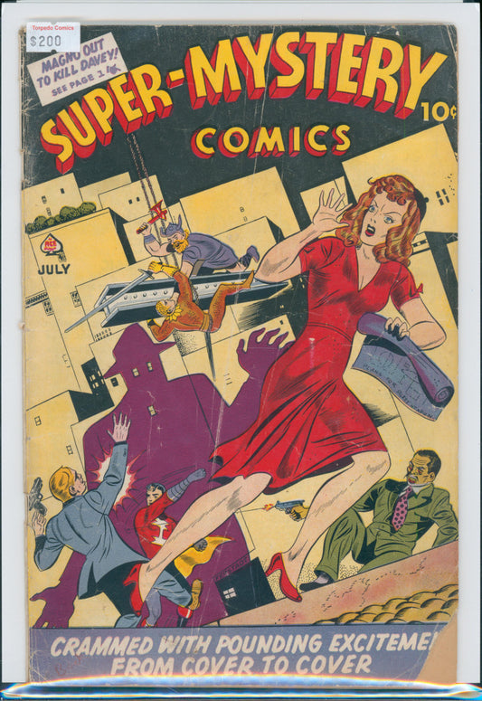Super-Mystery Comics Vol. 4 No. 3 2.5 GD+ Raw Comic