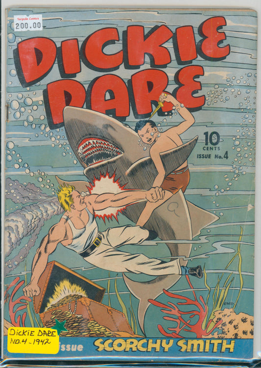 Dickie Dare #4 3.0 GD/VG Raw Comic (1942) (H20 Exposure)