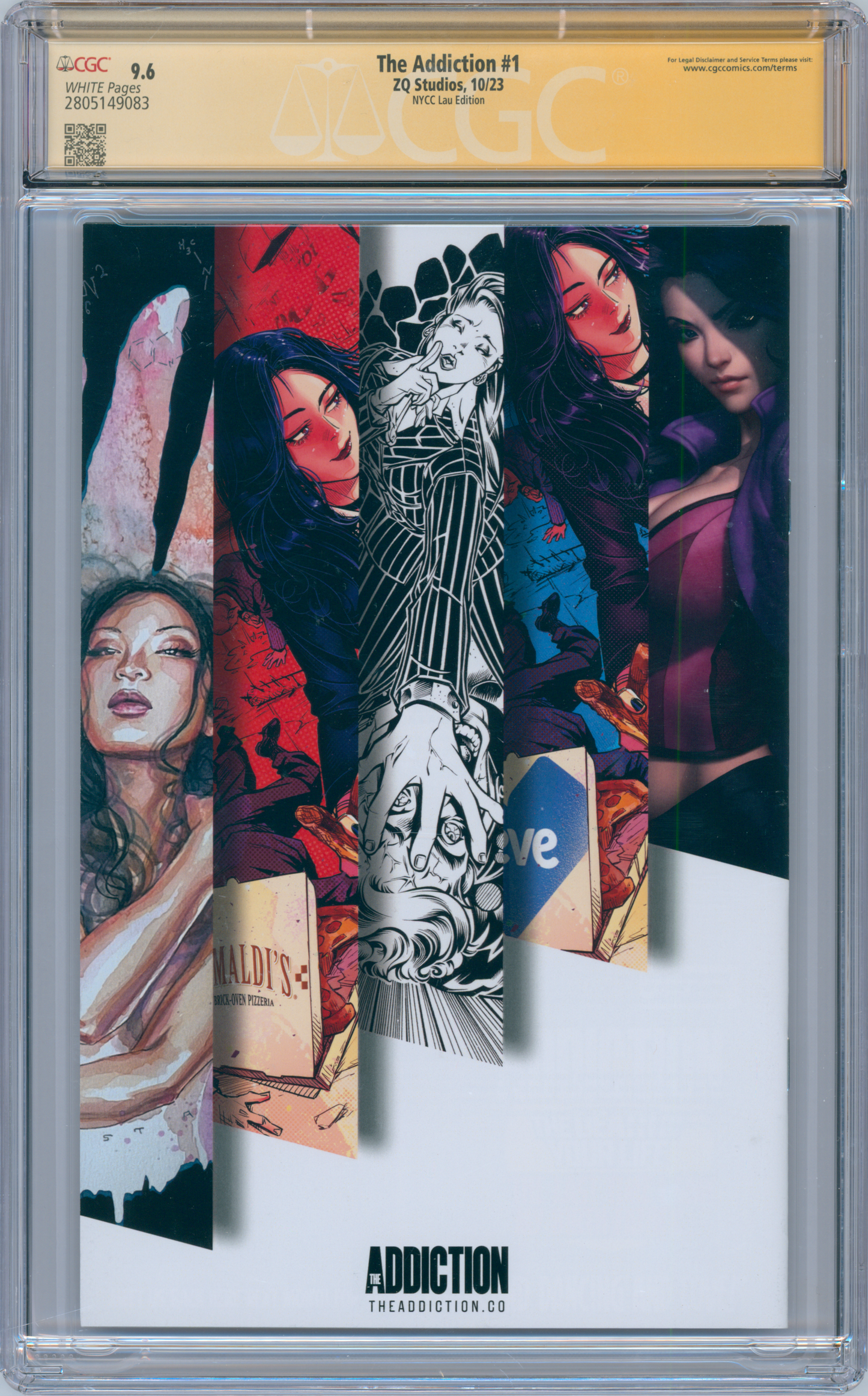 Addiction #1 9.6 CGC NYCC Artgerm Variant 4x Signed