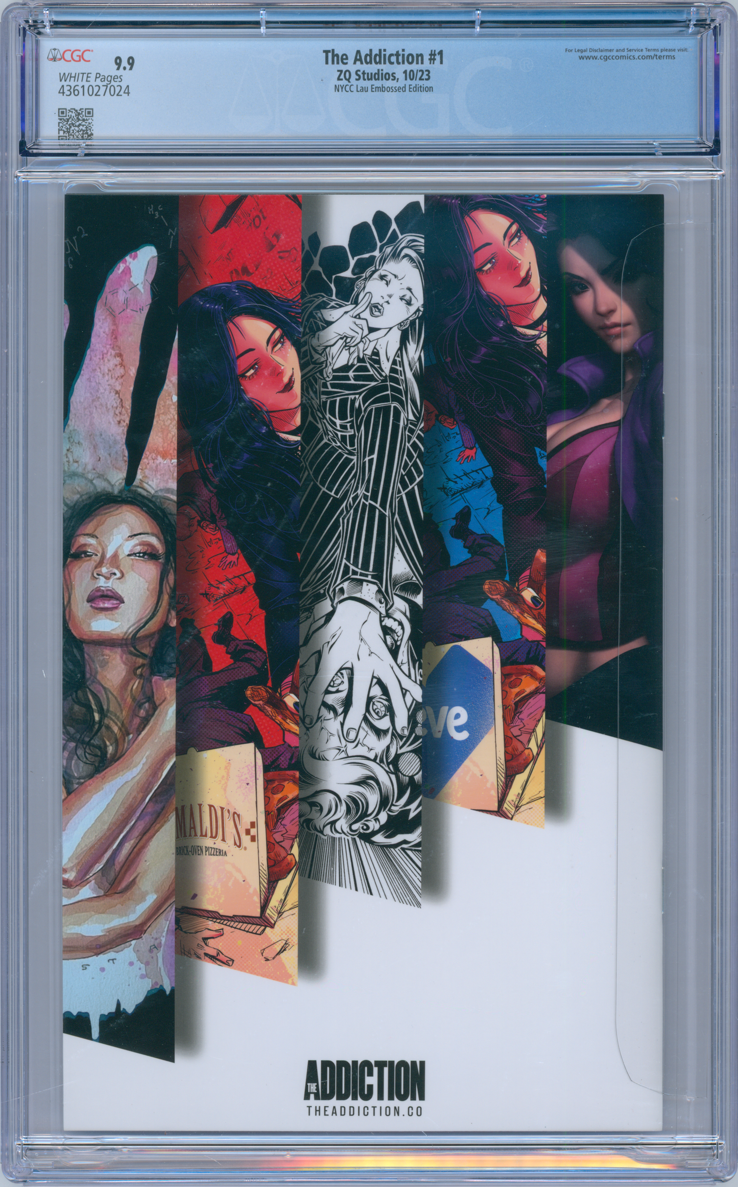 Addiction #1 9.9 CGC NYCC Lau Embossed Edition