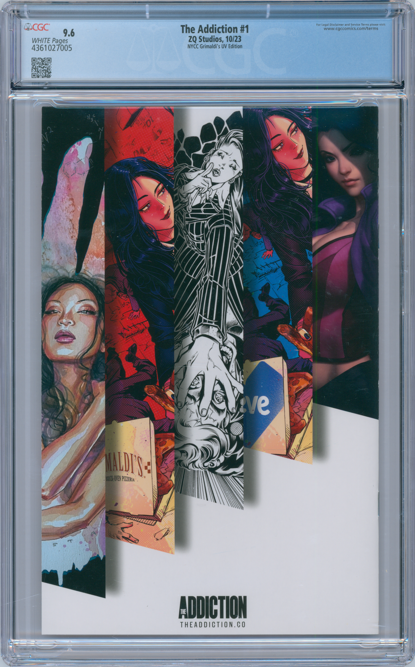 The Addiction #1 9.6 CGC NYCC Grimaldi's UV Edition