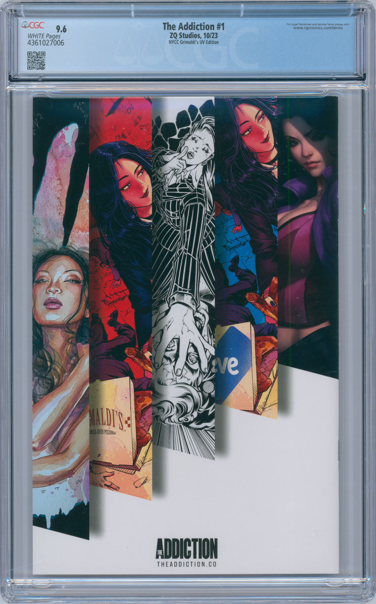 The Addiction #1 9.6 CGC NYCC Grimaldi's U.V Edition