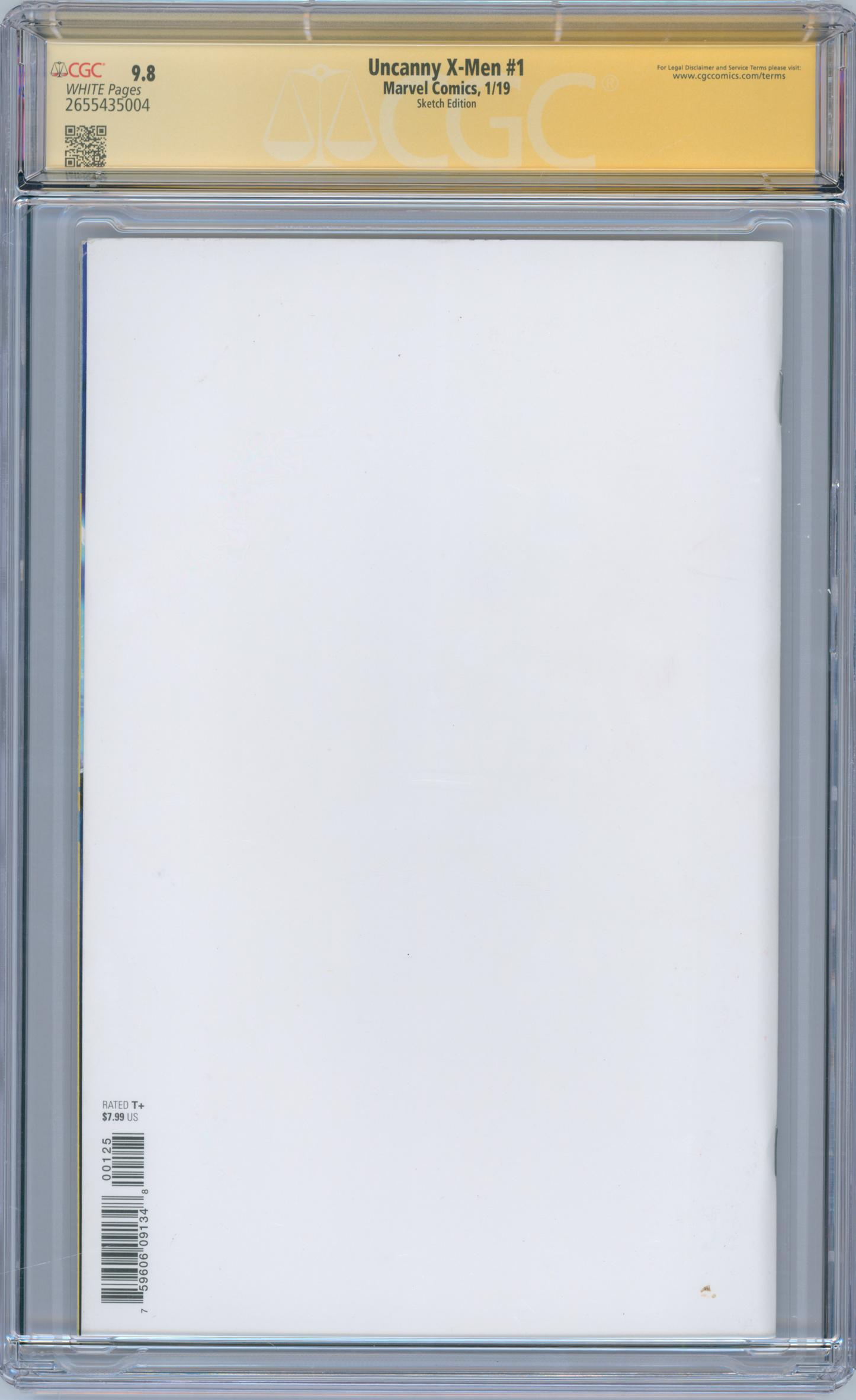 Uncanny X-Men #1 9.8 CGC Signed & Sketched Sam De La Rosa & Rodney Ramos