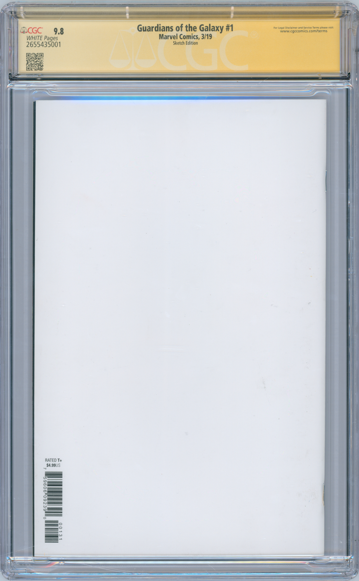 Guardians of the Galaxy #1 CGC Signed & Sketched Sam De La Rosa & Rodney Ramos