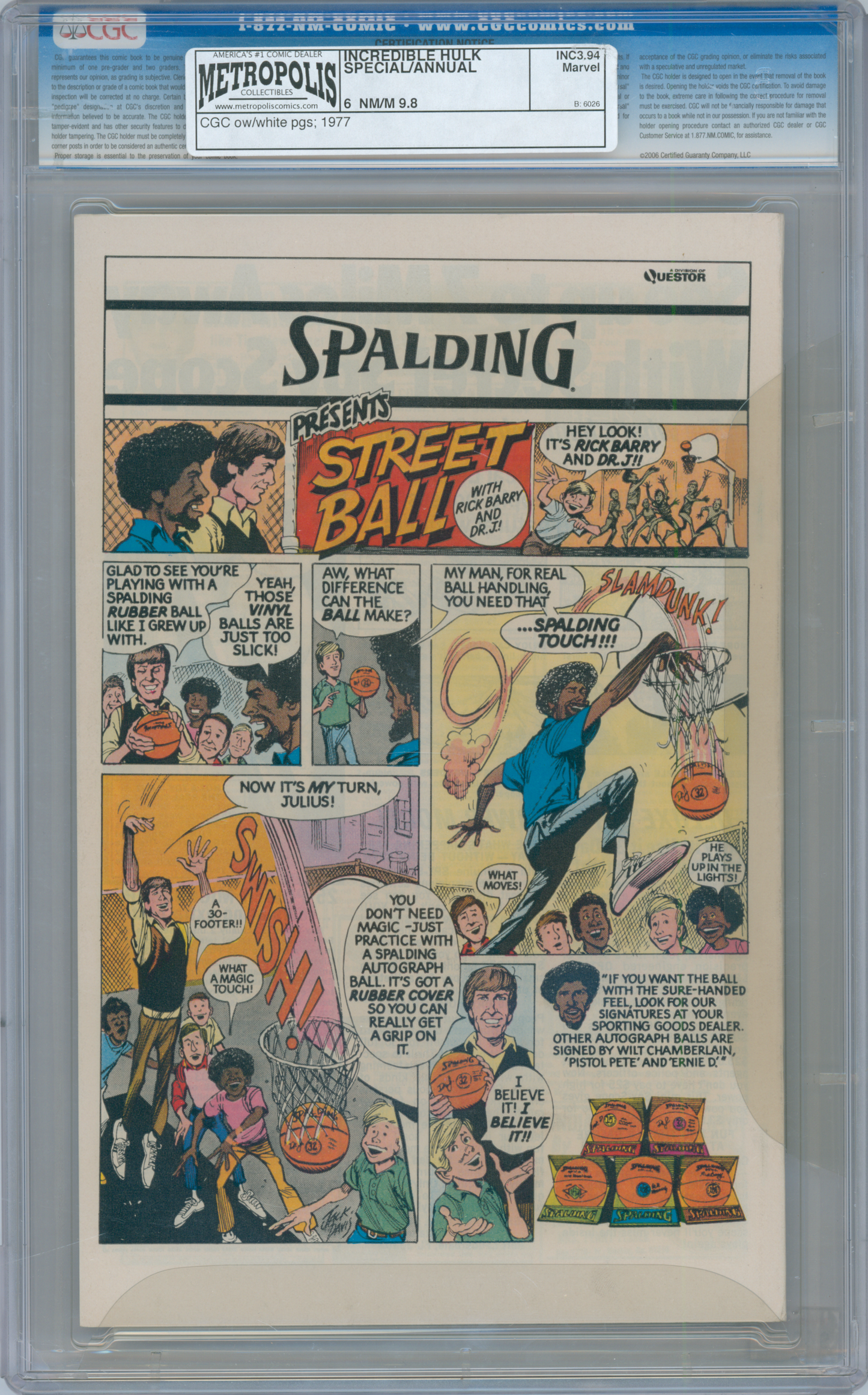 Incredible Hulk Annual #6 (1977) CGC 9.8