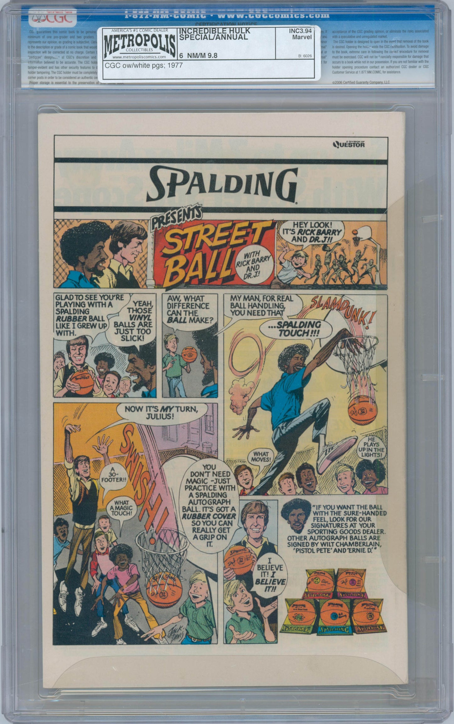 Incredible Hulk Annual #6 (1977) CGC 9.8