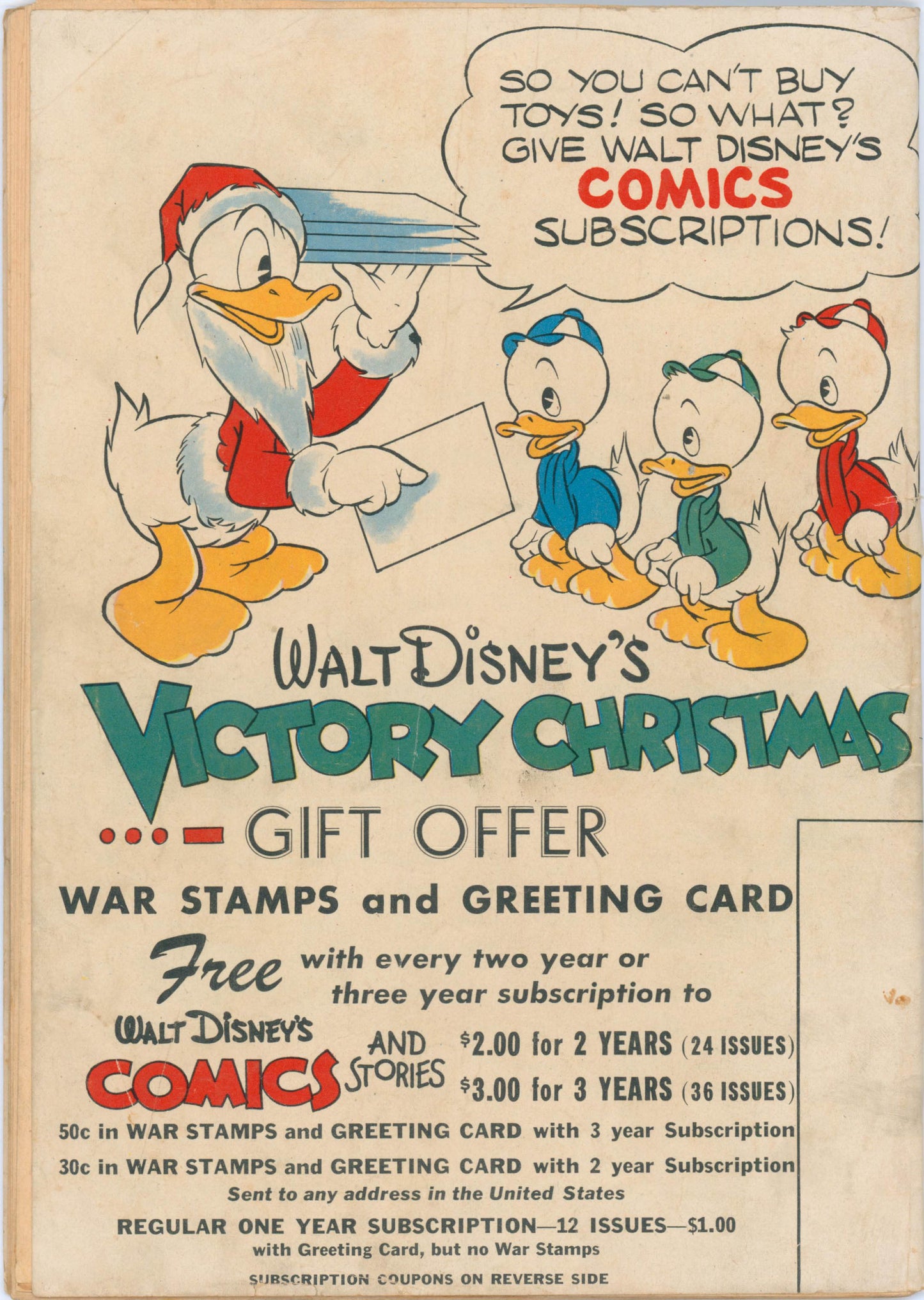 Walt Disney's Comics & Stories #39 (1943) GD 1.8