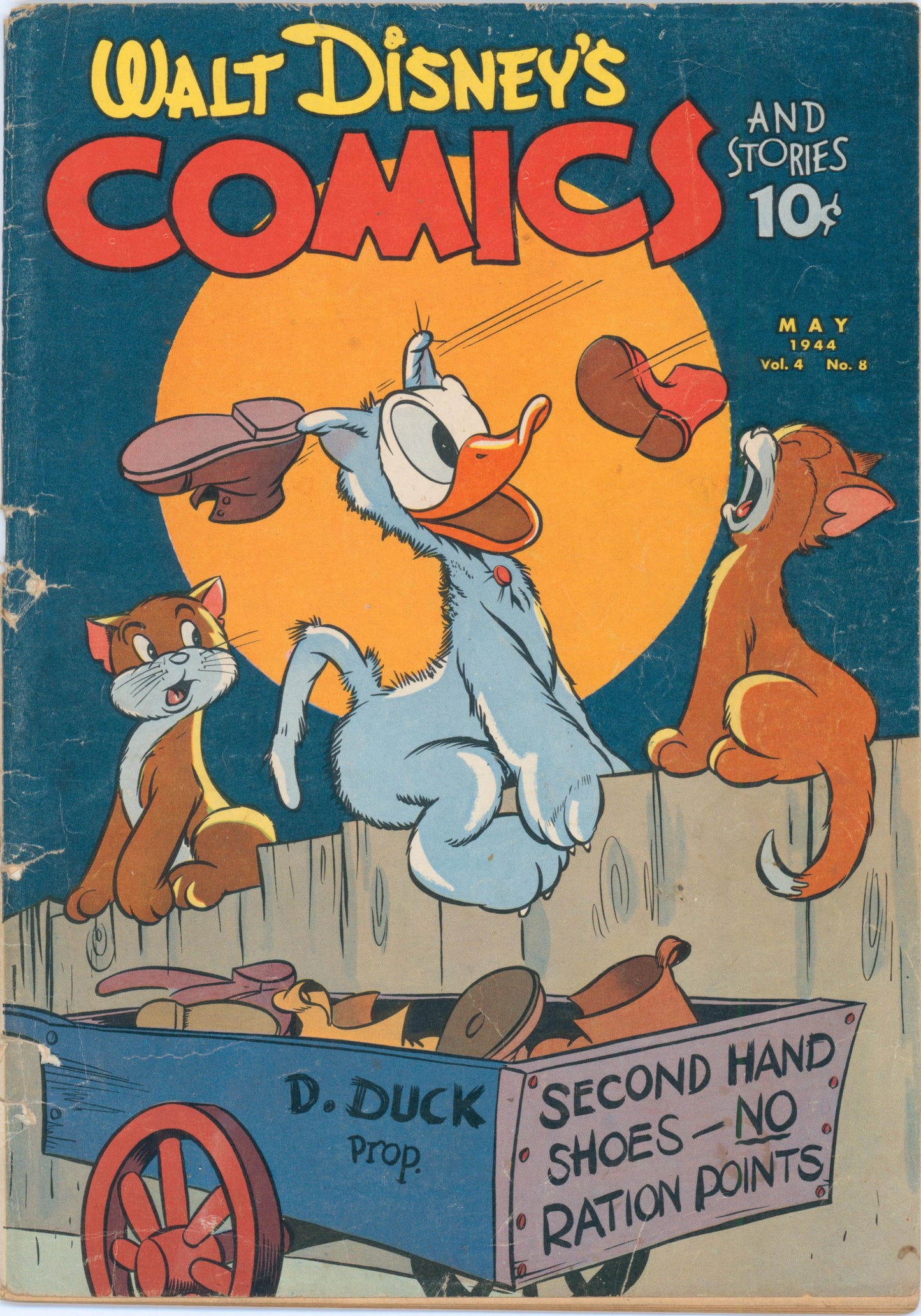 Walt Disney's Comics & Stories #44 (1944) Raw 1.8 GD