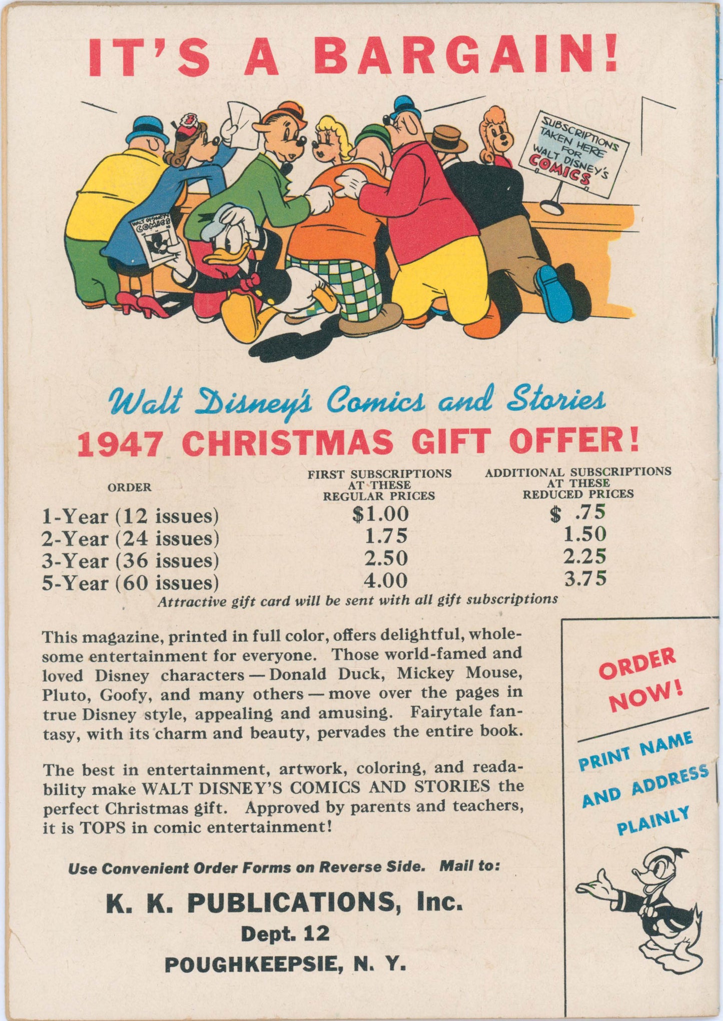 Walt Disney's Comics & Stories #87 (1947) Raw 4.0 VG