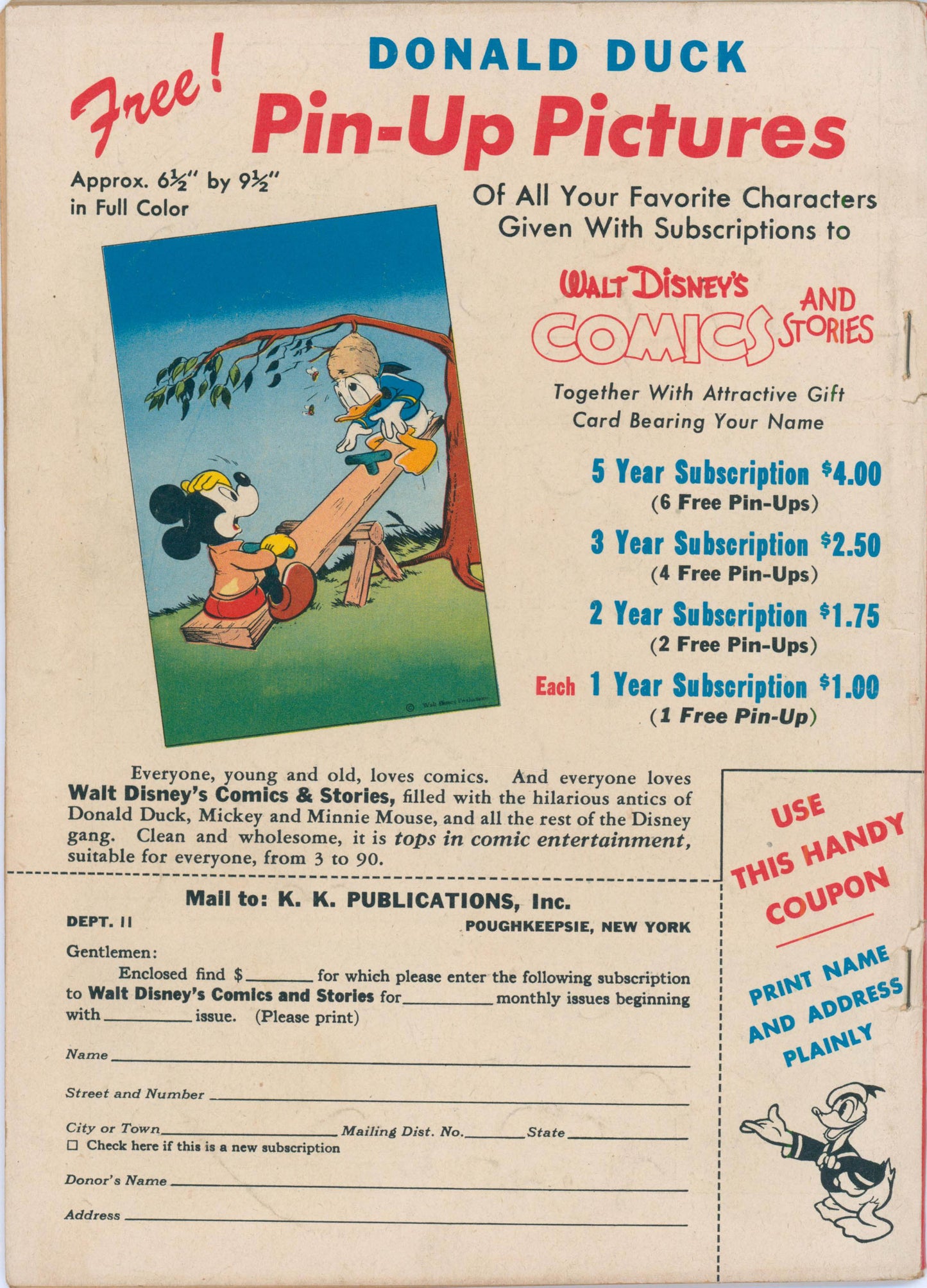 Walt Disney's Comics & Stories #86 (1947) Raw 3.5 VG