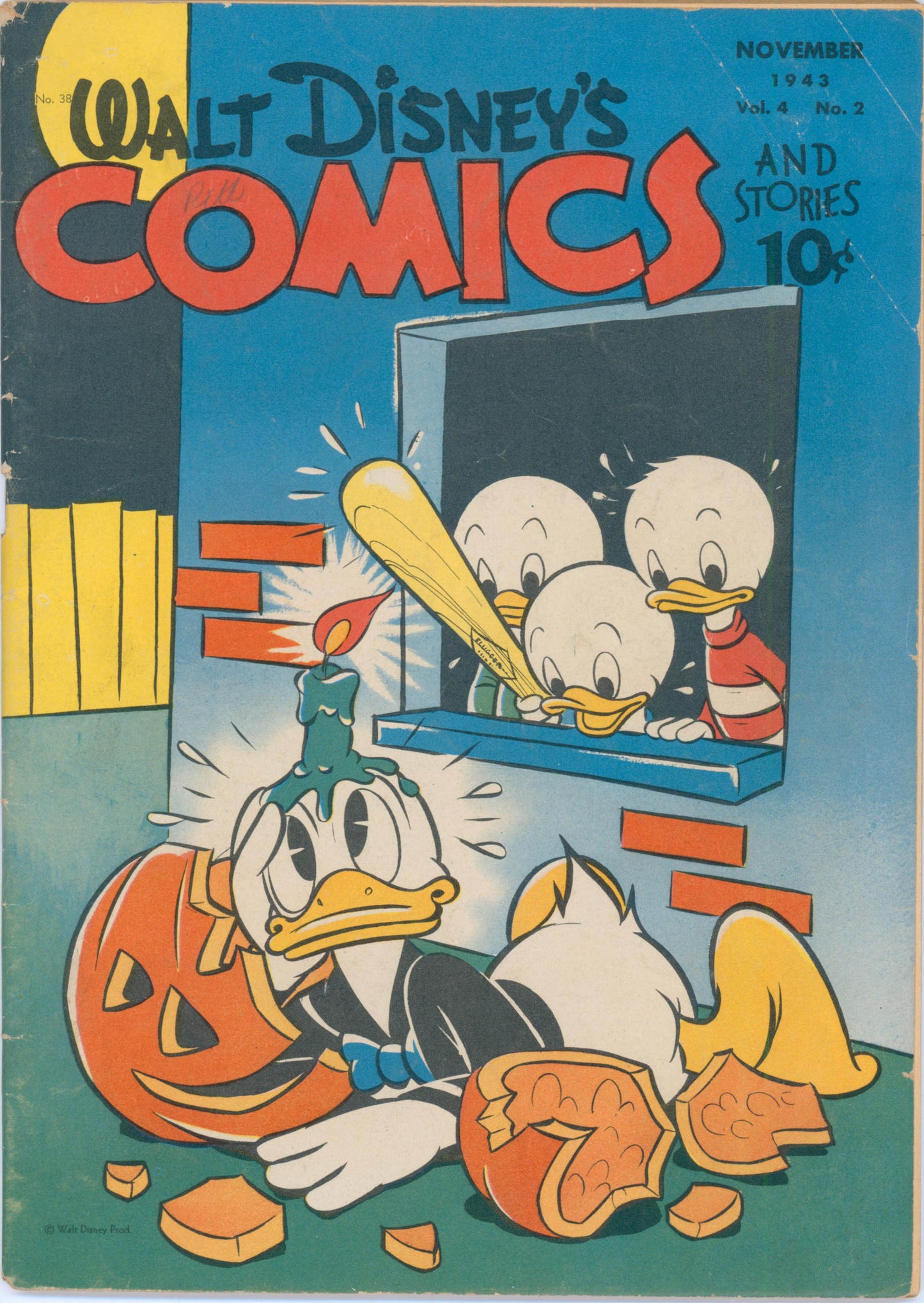 Walt Disney's Comics & Stories #38 (1943) Raw 3.5 VG
