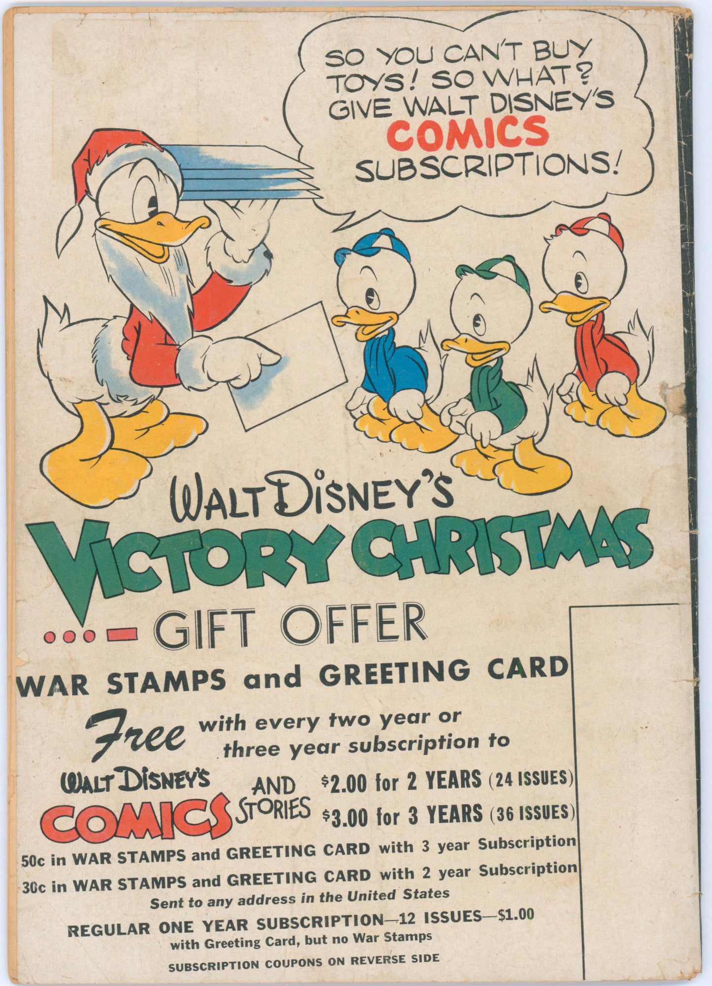 Walt Disney's Comics & Stories #40 (1944) Raw 2.0 GD