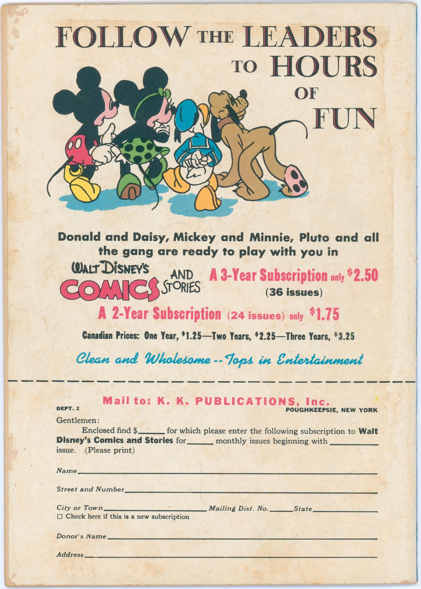 Walt Disney's Comics & Stories #65 (1946) Raw 4.0 VG