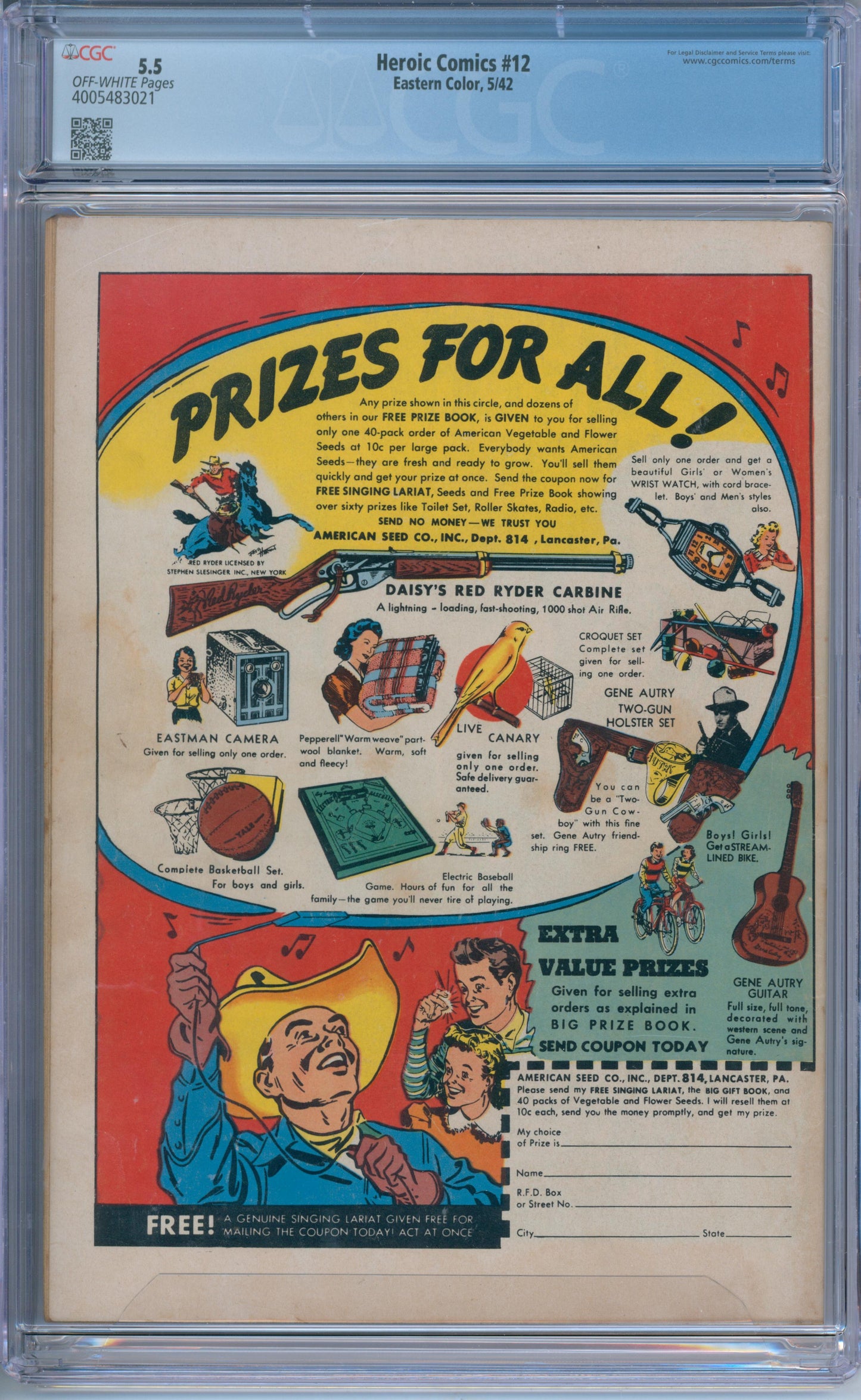 Heroic Comics #12 (1942) CGC 5.5