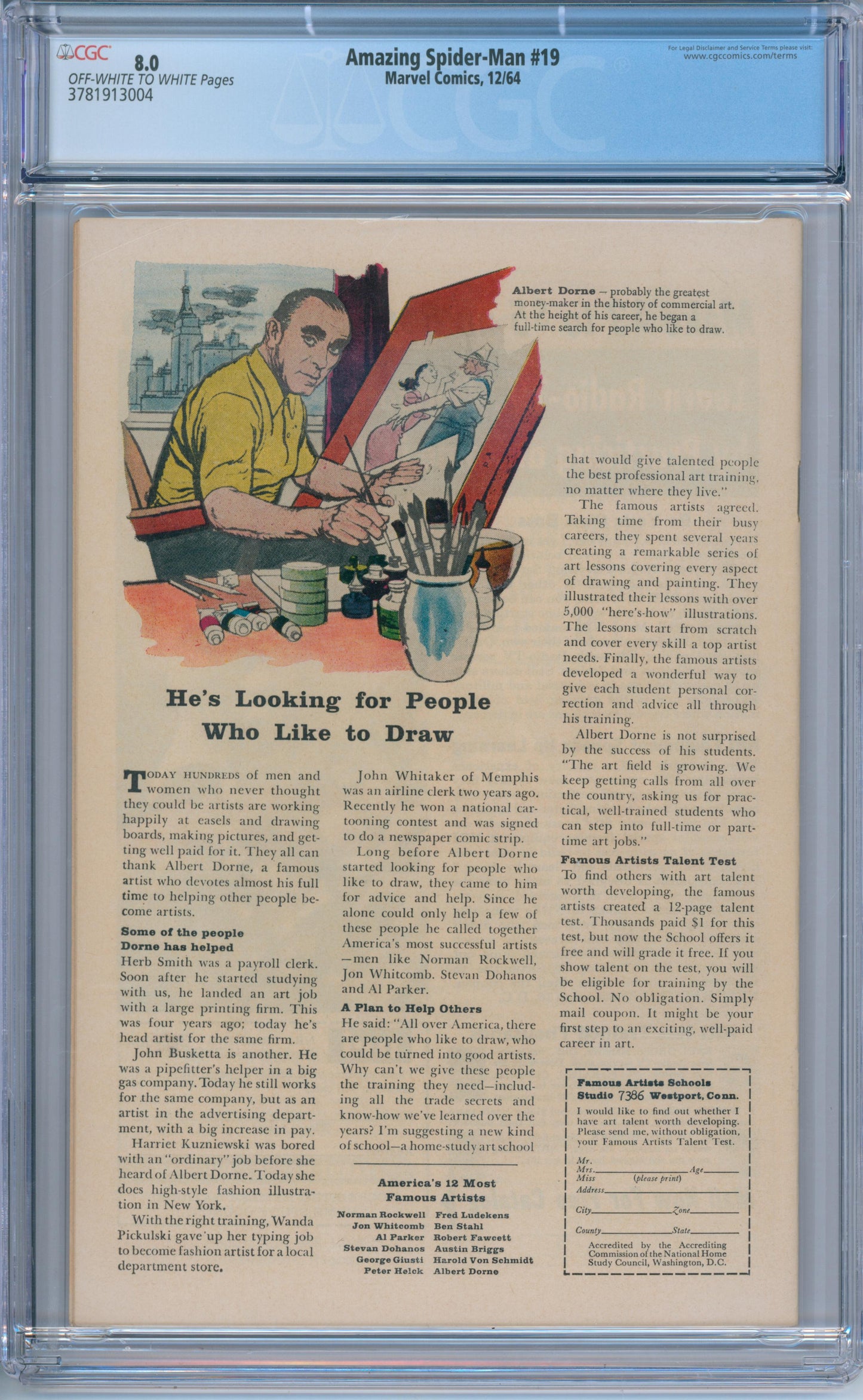 Amazing Spider Man #19 (1964) CGC 8.0