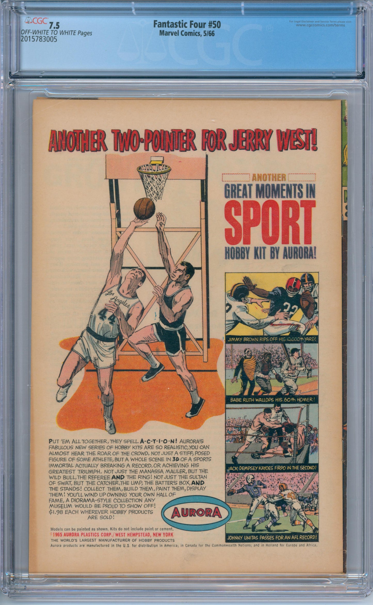 Fantastic Four #50 (1966) CGC 7.5