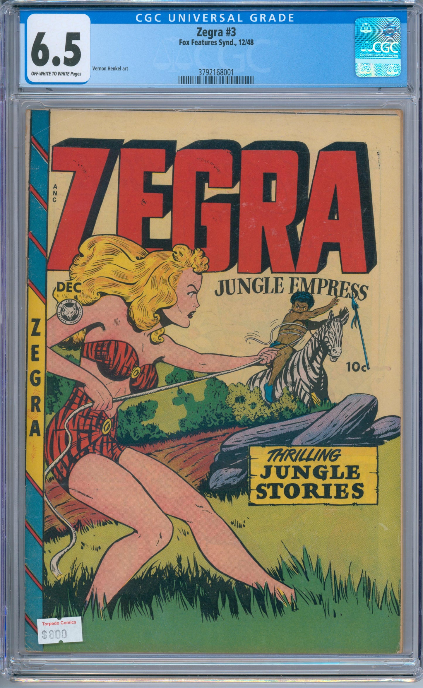 Zegra #3 (1948) CGC 6.5