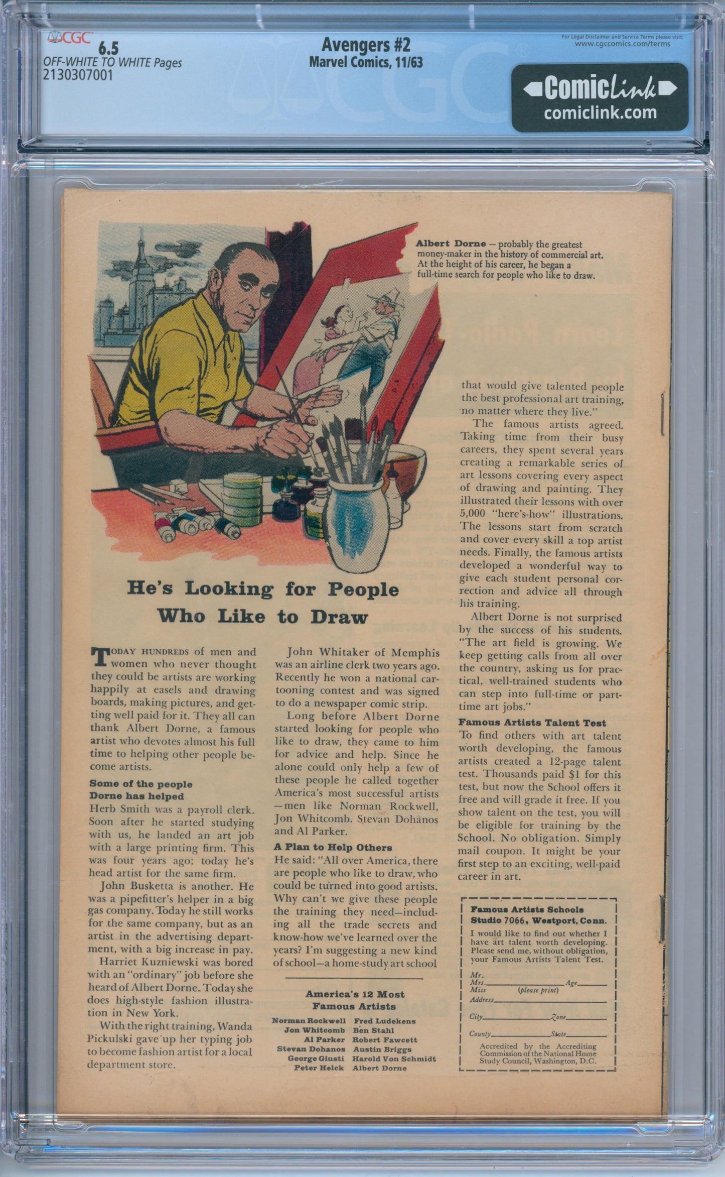 Avengers #2 (1963) CGC 6.5