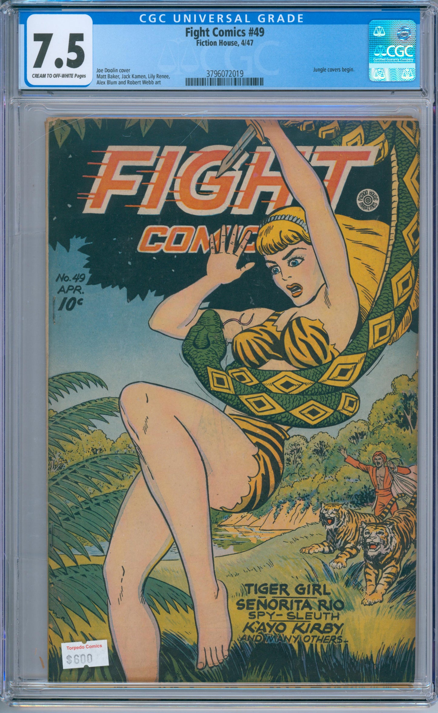 Fight Comics #49 (1947) CGC 7.5