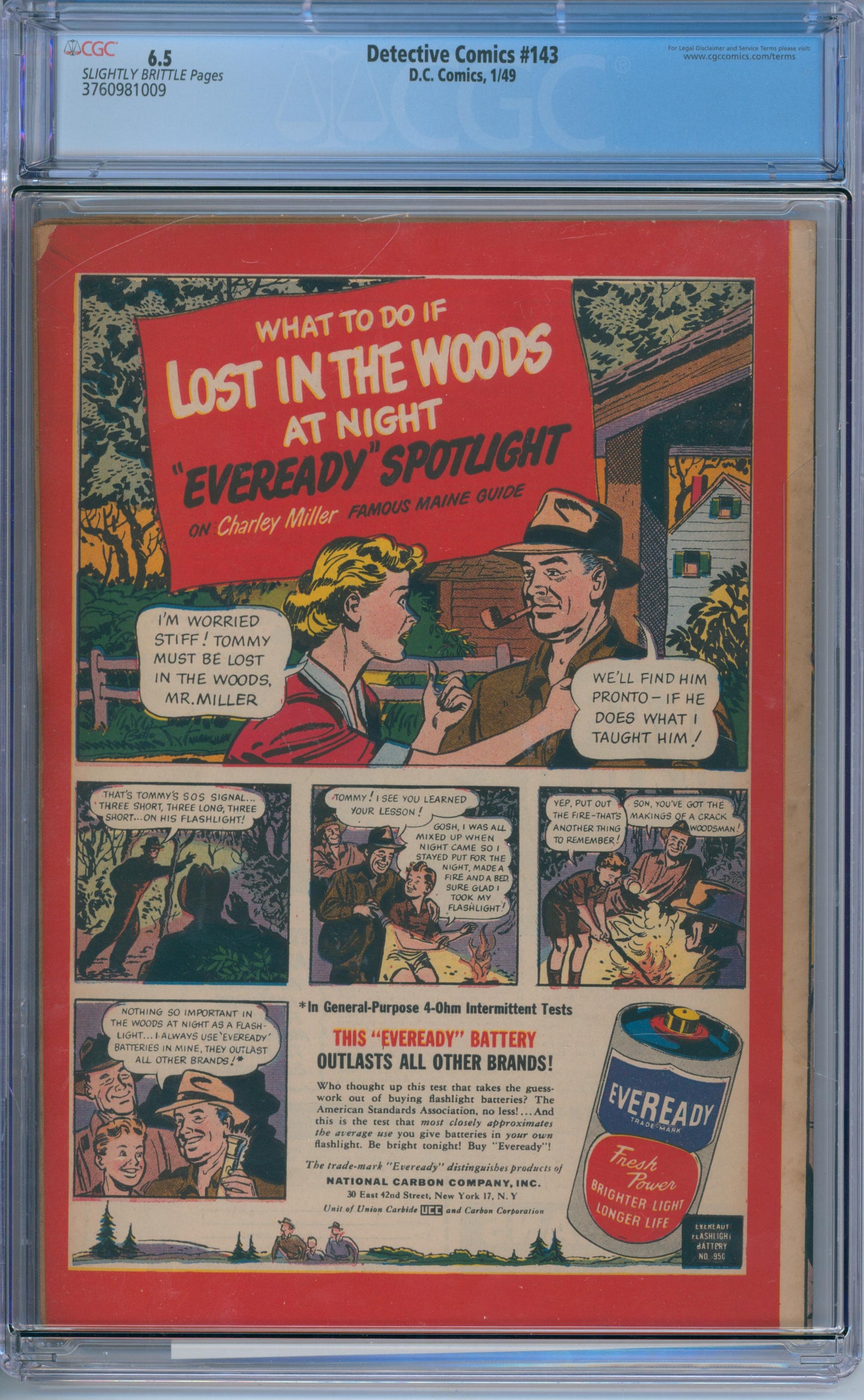 Detective Comics #143 (1949) CGC 6.5
