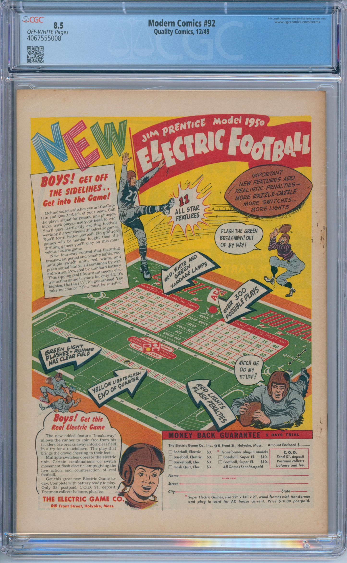 Modern Comics #92 (1949) CGC 8.5
