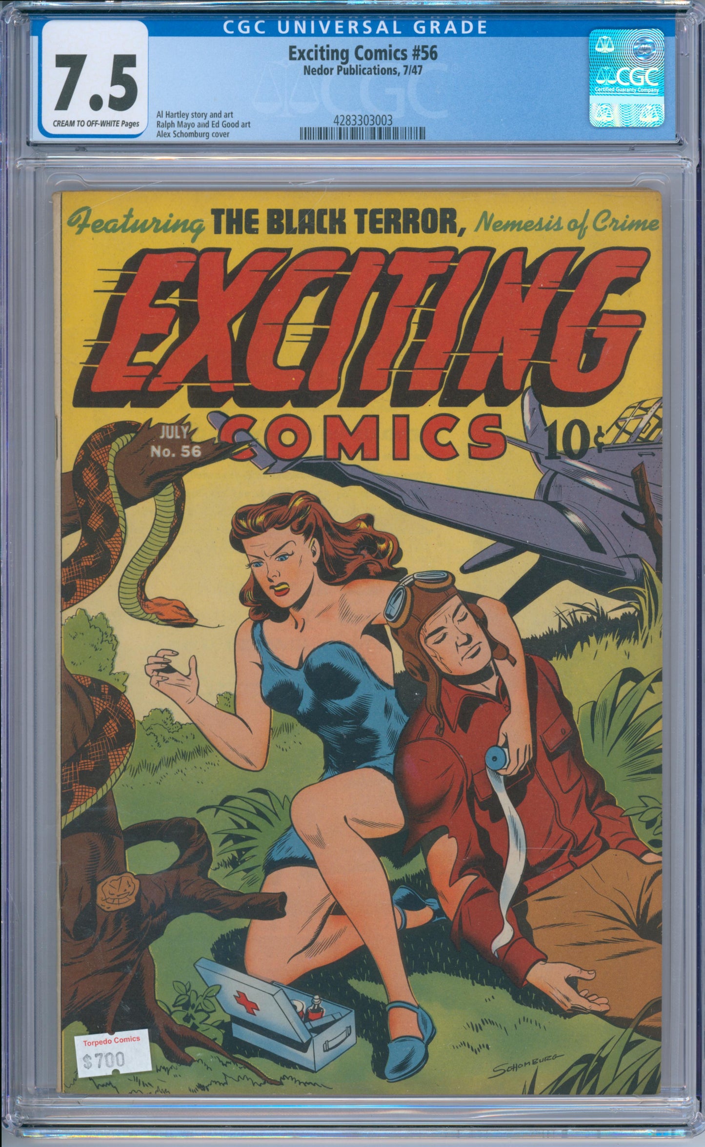 Exciting Comics #56 (1947) CGC 7.5