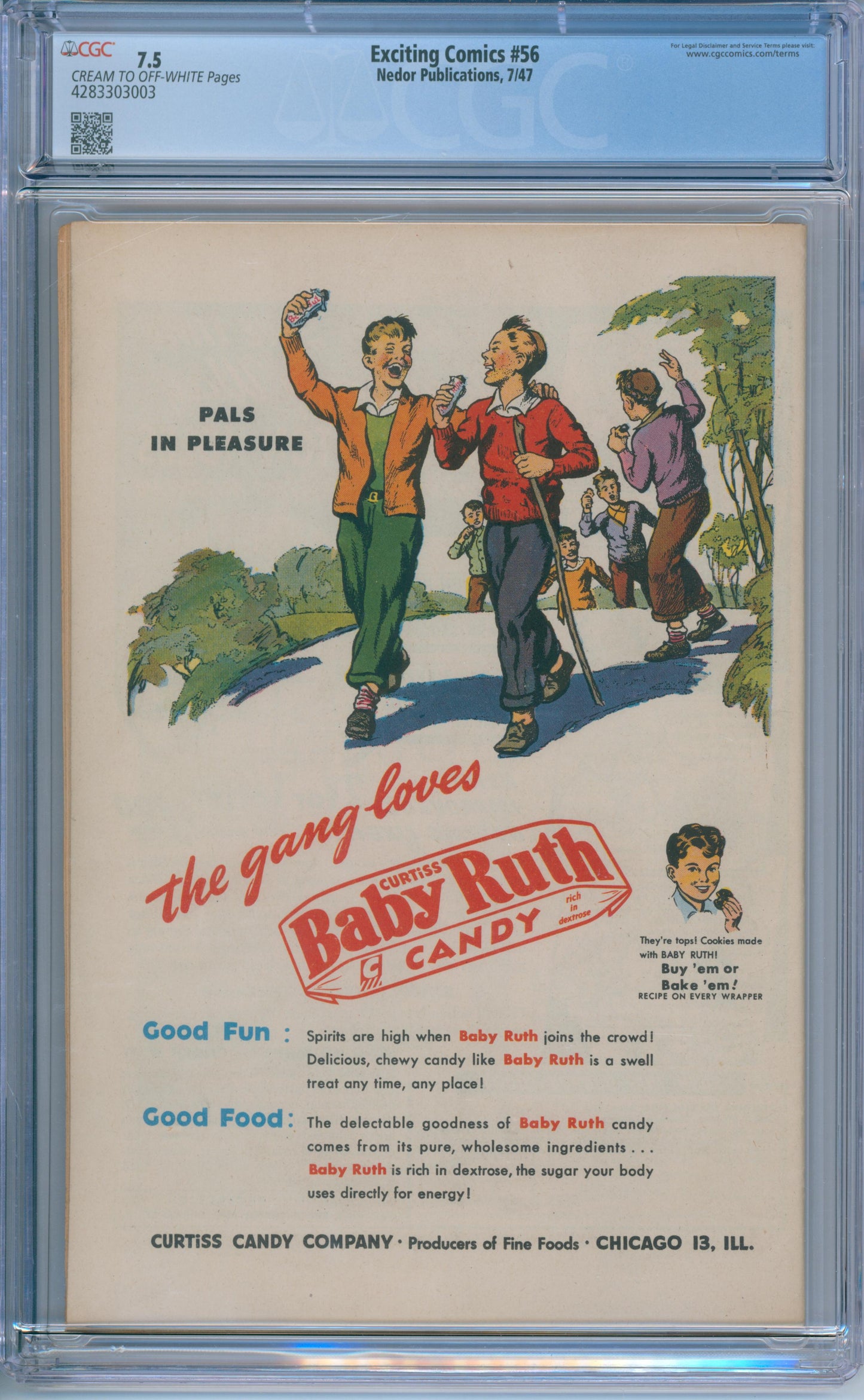 Exciting Comics #56 (1947) CGC 7.5