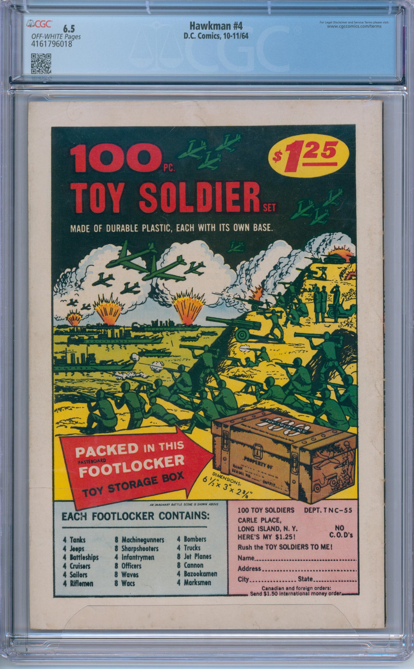 Hawkman #4 (1964) CGC 6.5