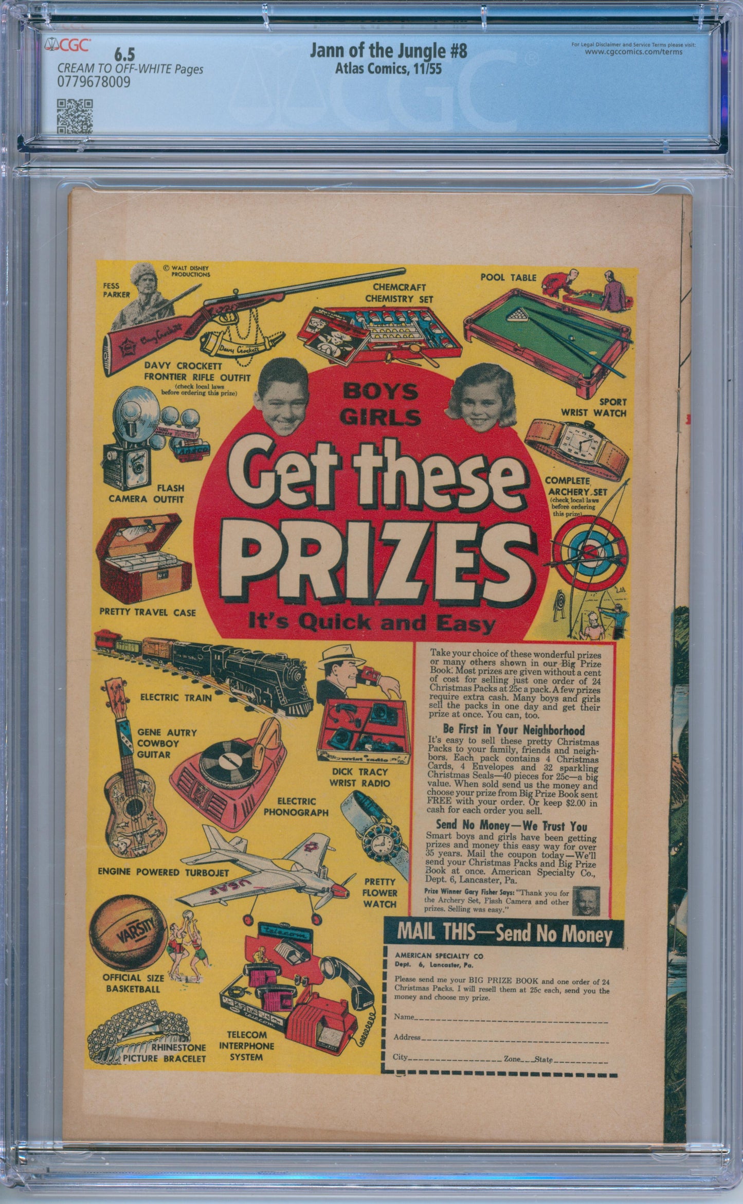 Jann of the Jungle #8 (1955) CGC 6.5