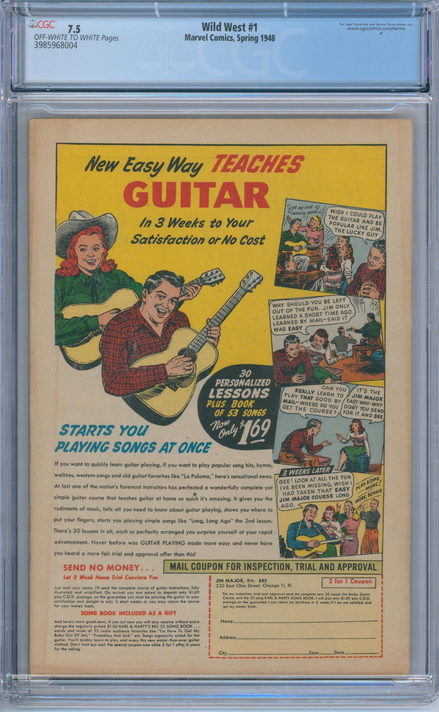 Wild West #1 (1948) CGC 7.5