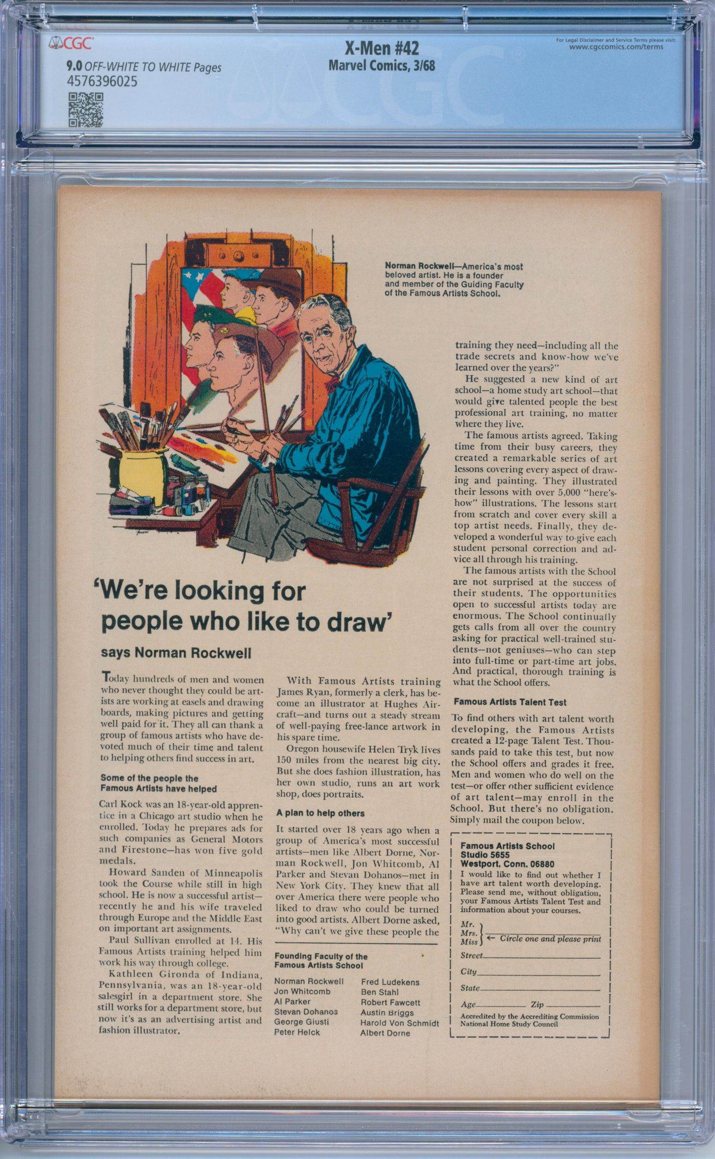 X-Men #42 (1968) CGC 9.0