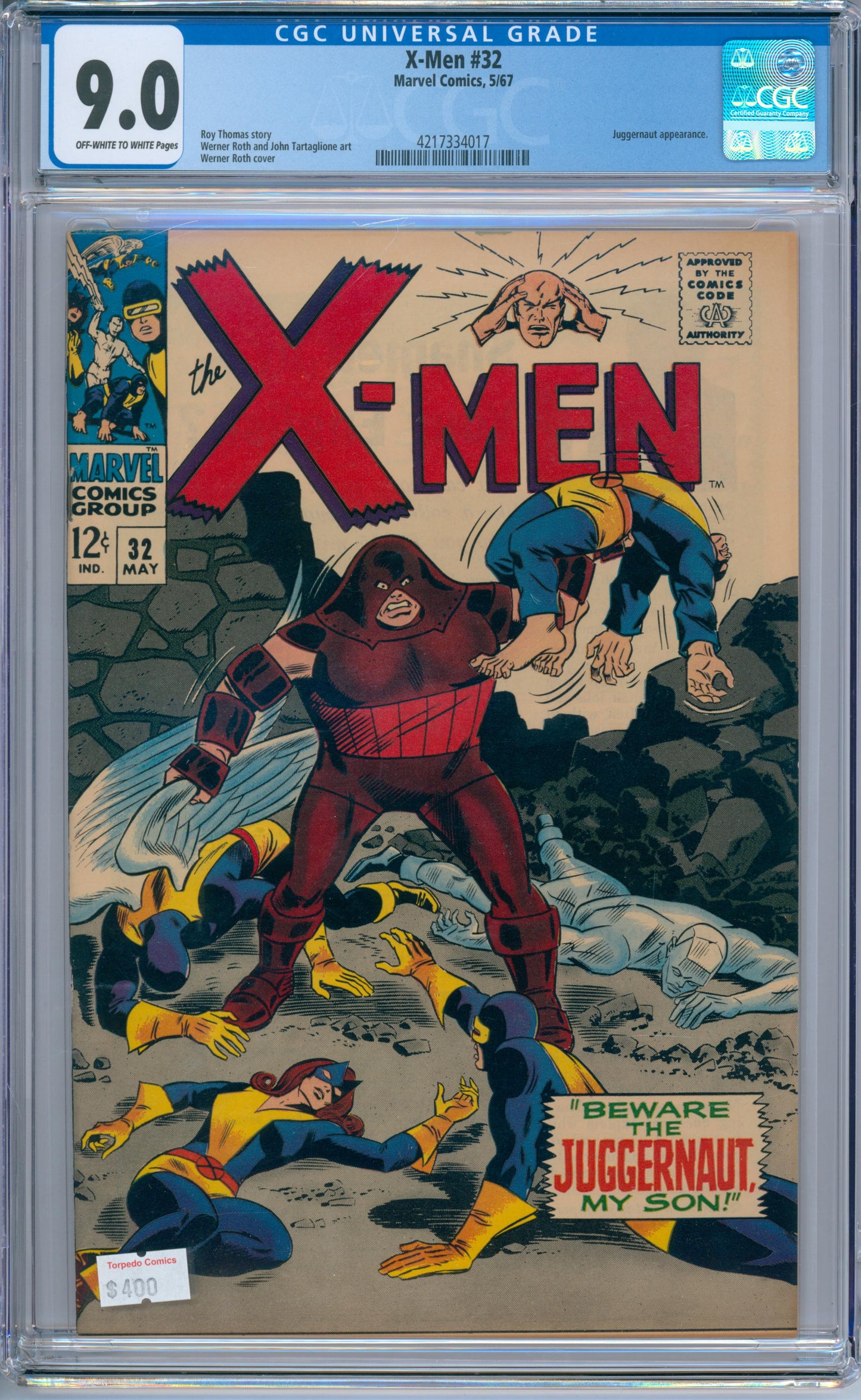 X-Men #32 (1967) CGC 9.0