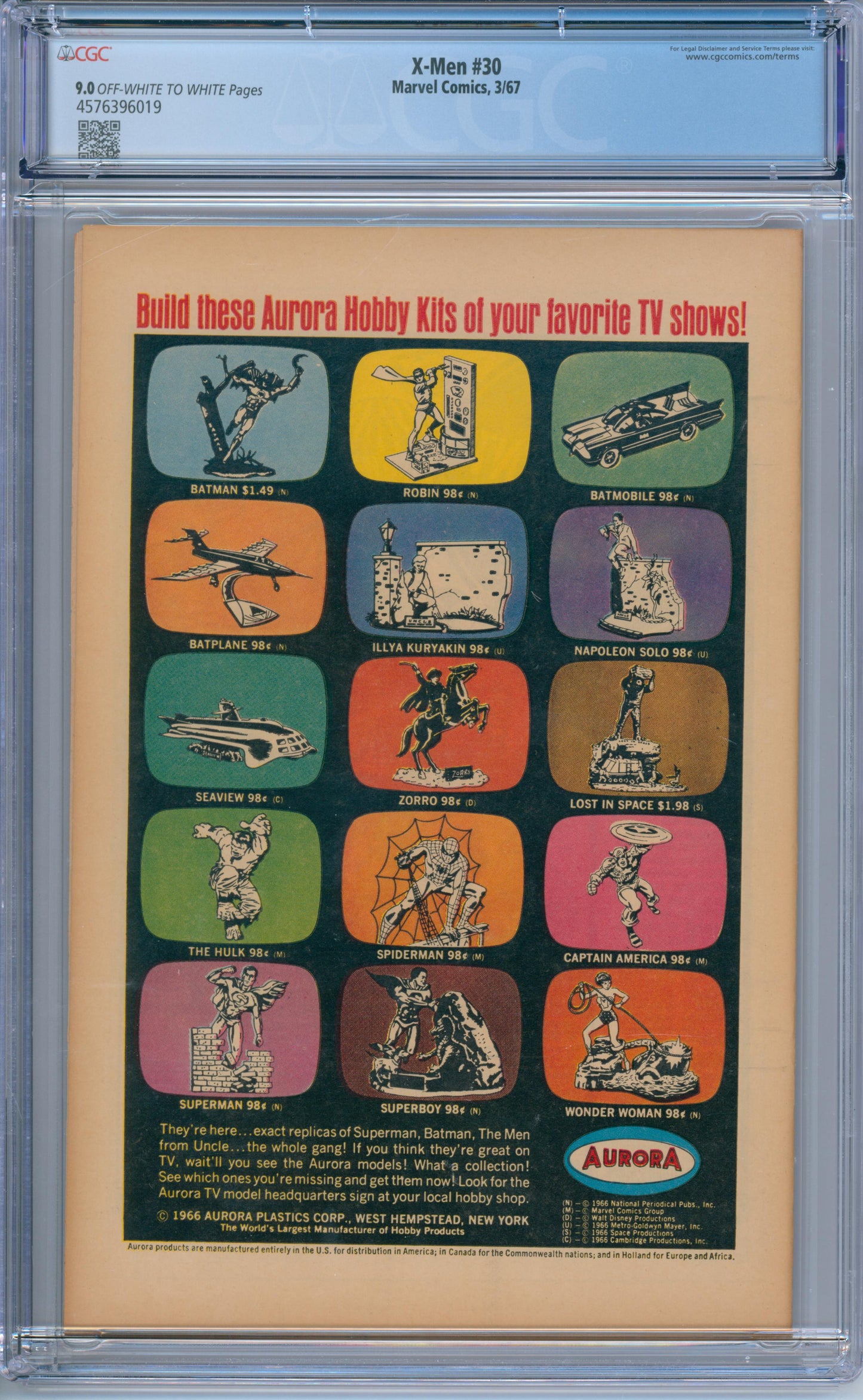 X-Men #30 (1967) CGC 9.0