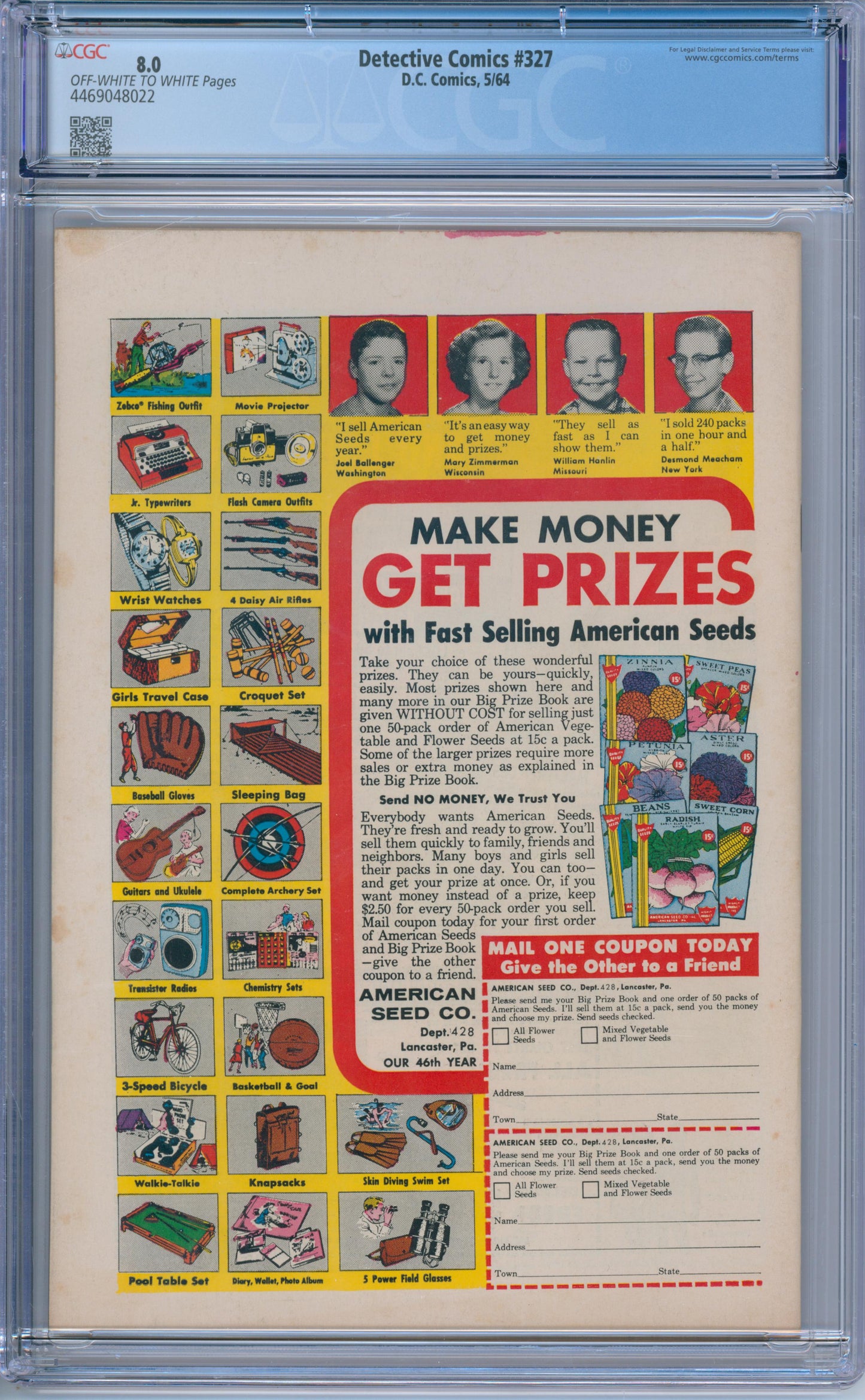 Detective Comics #327 (1964) CGC 8.0