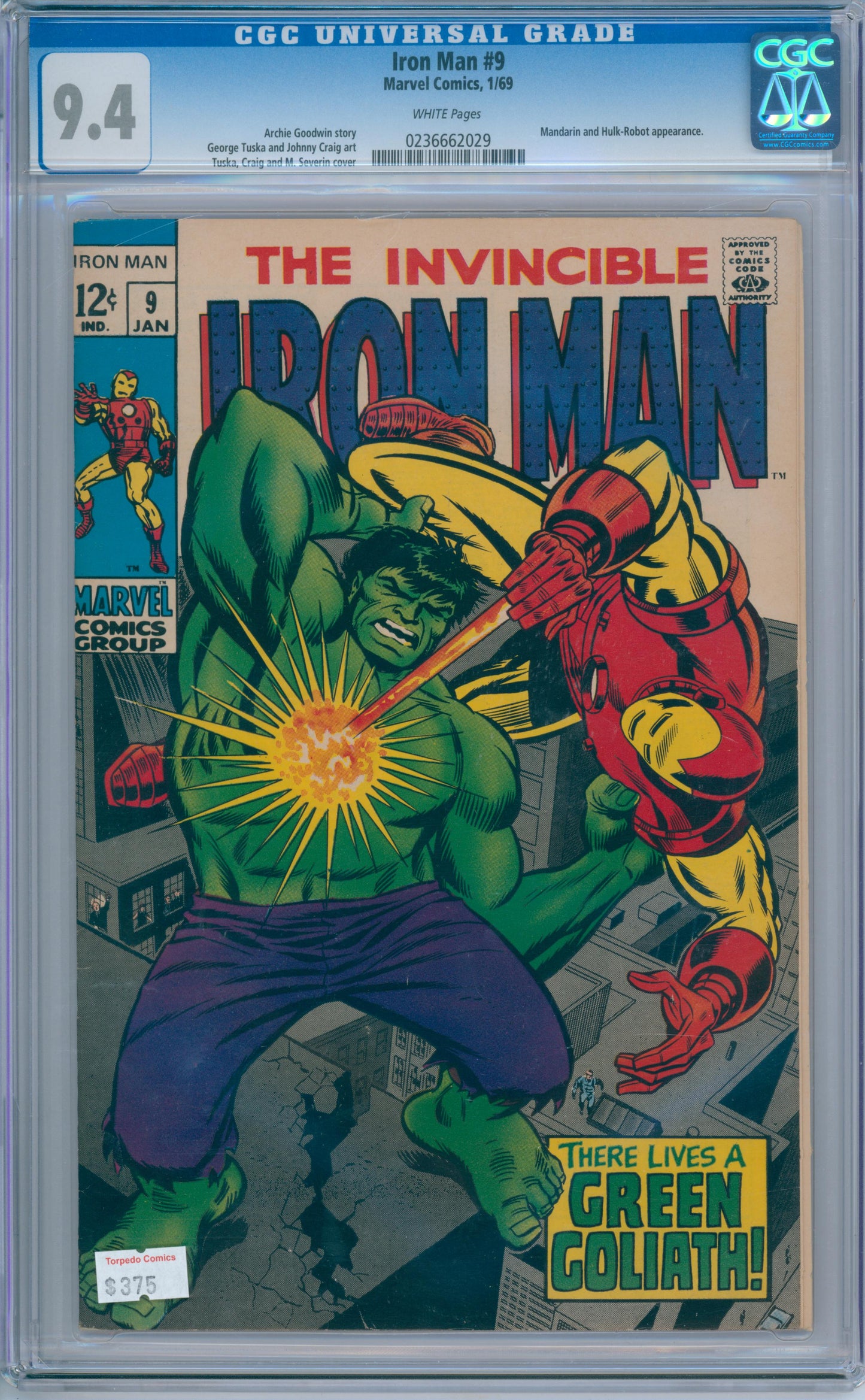 Iron Man #9 (1969) CGC 9.4
