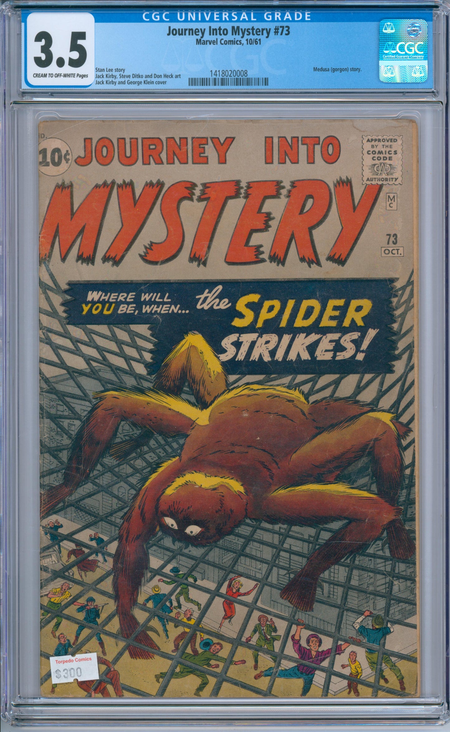 Journey Into Mystery #73 (1961) CGC 3.5