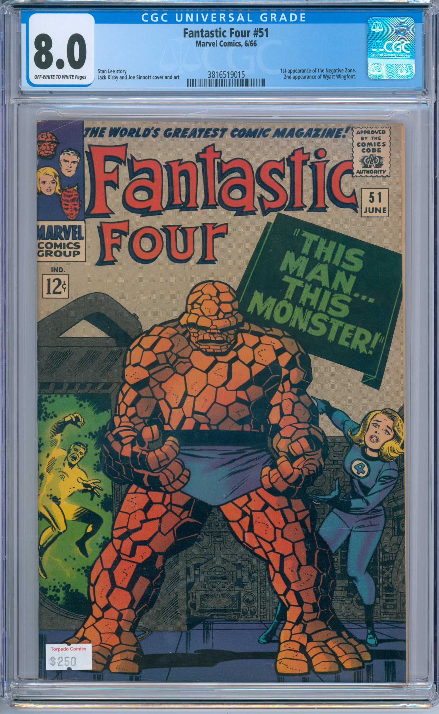 Fantastic Four #51 (1966) CGC 8.0