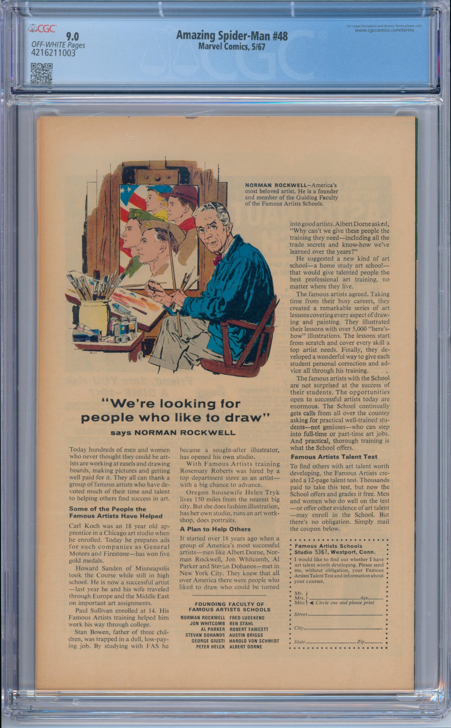 Amazing Spider-Man #48 (1967) CGC 9.0