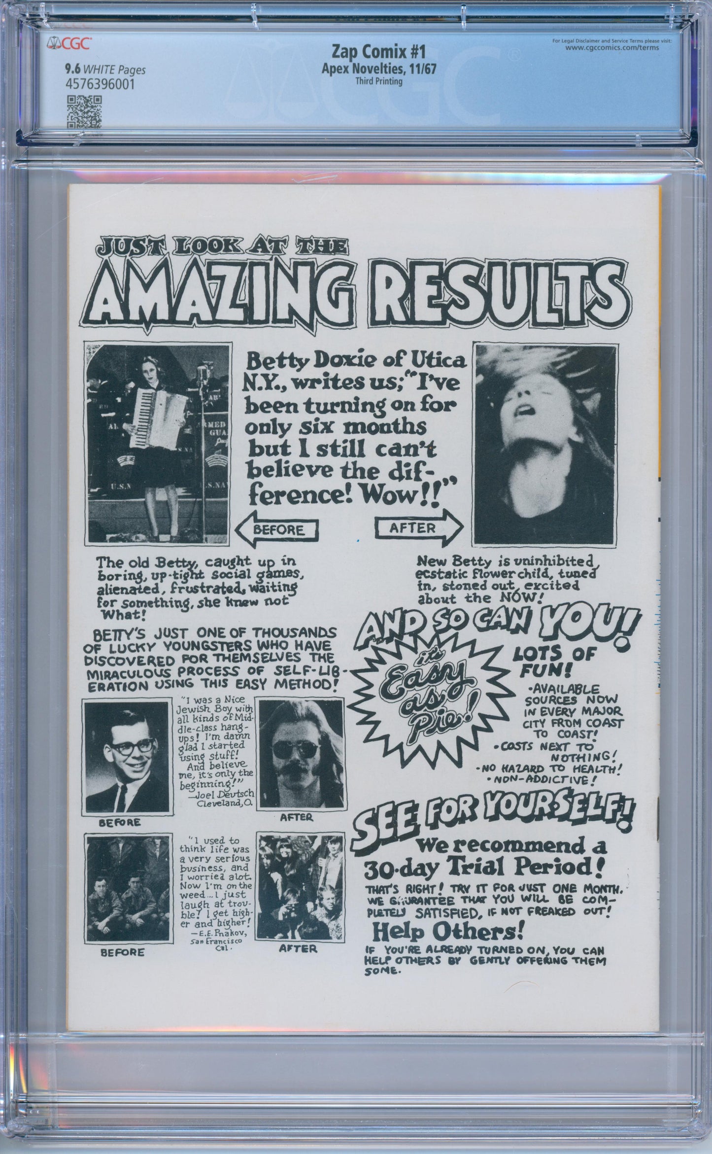 Zap Comix #1 (1967) CGC 9.6