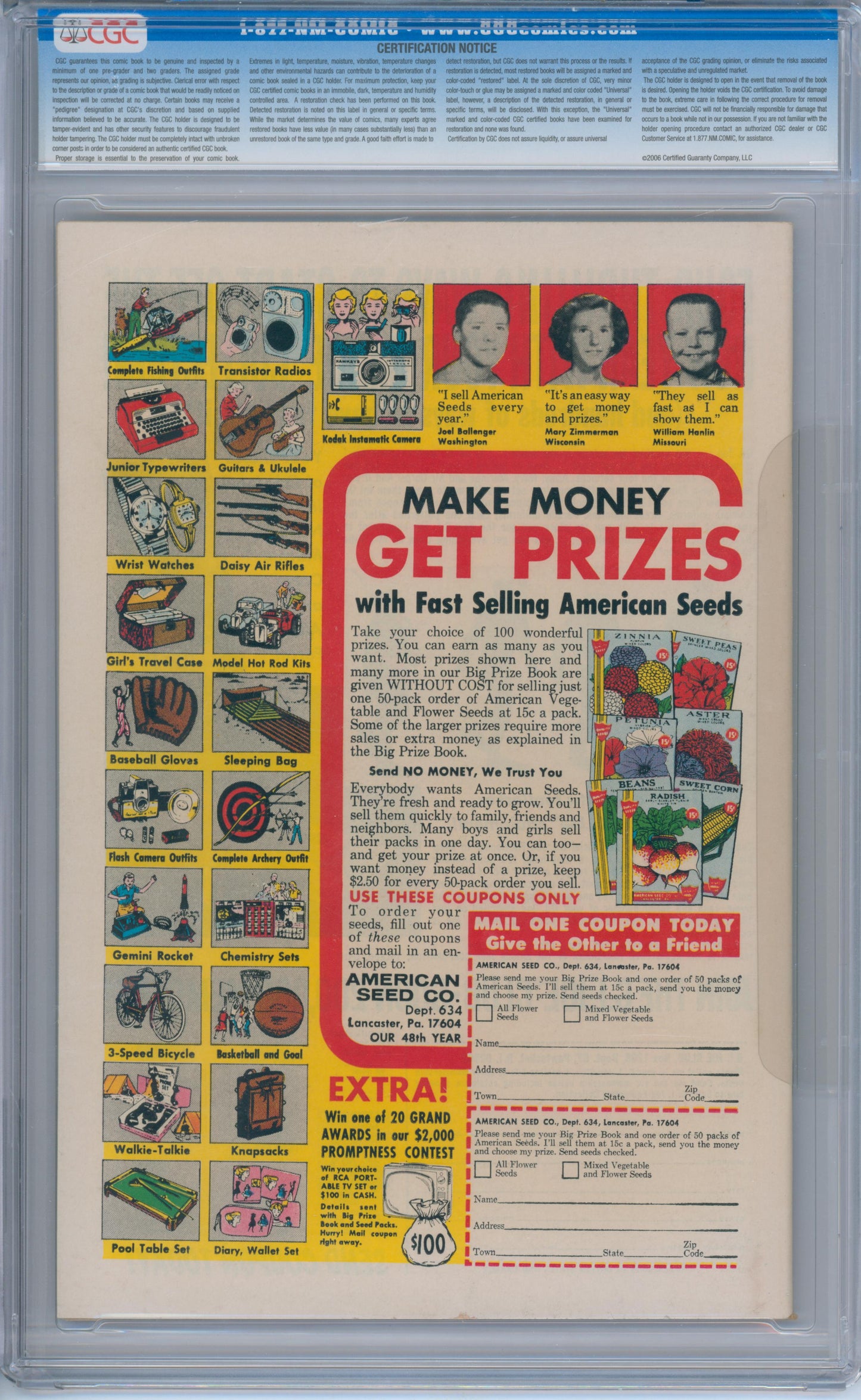 Strange Adeventures #186 (1966) CGC 9.2
