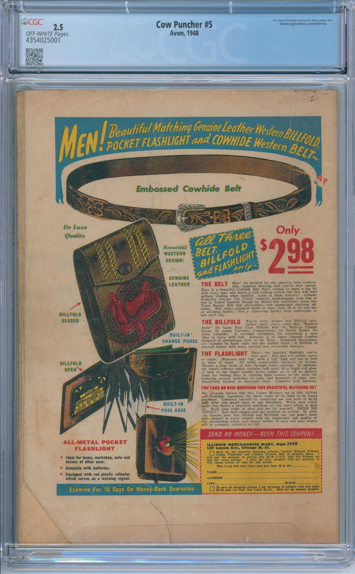 Cow Puncher #5 (1948) CGC 2.5