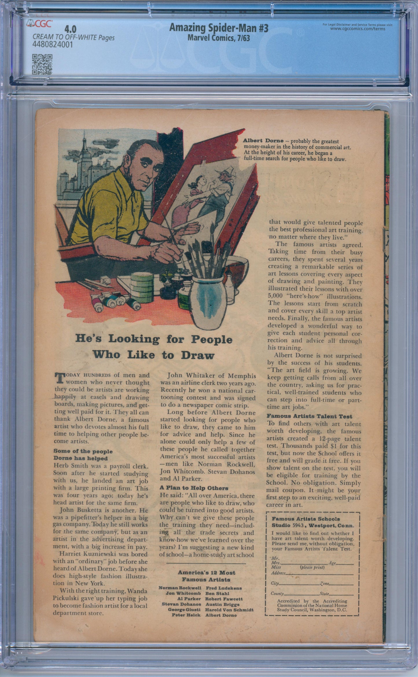 Amazing Spider-Man #3 (1963) CGC 4.0