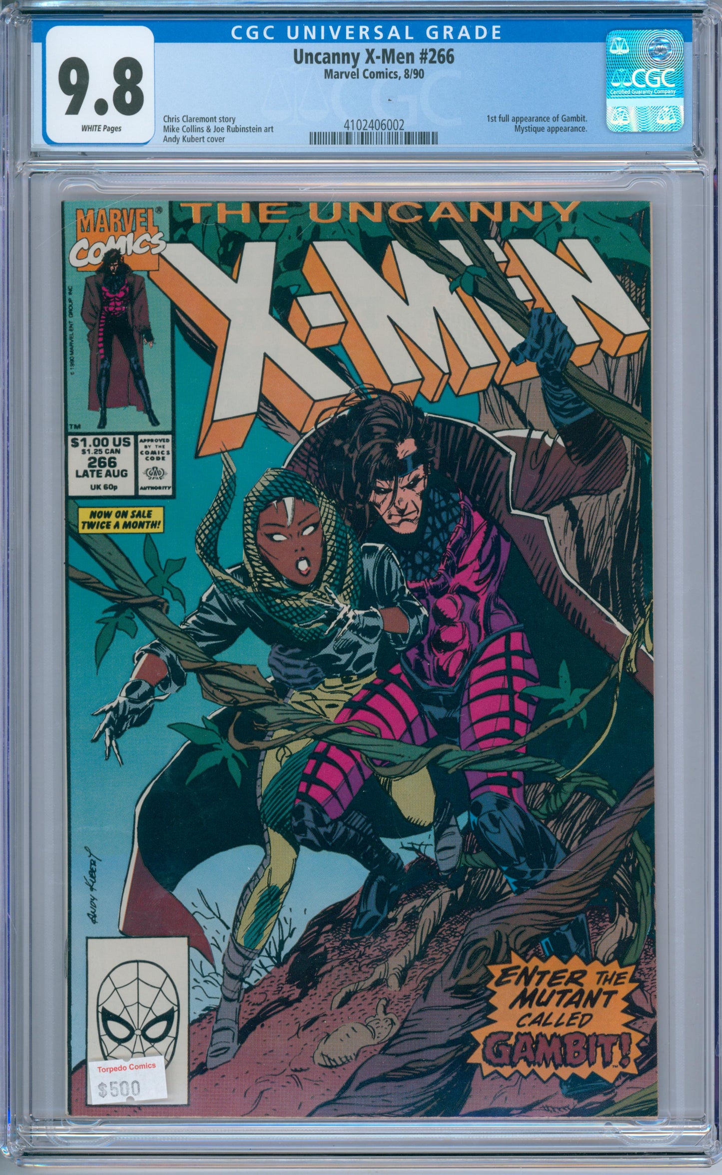 Uncanny X-Men #266 (1990) CGC 9.8
