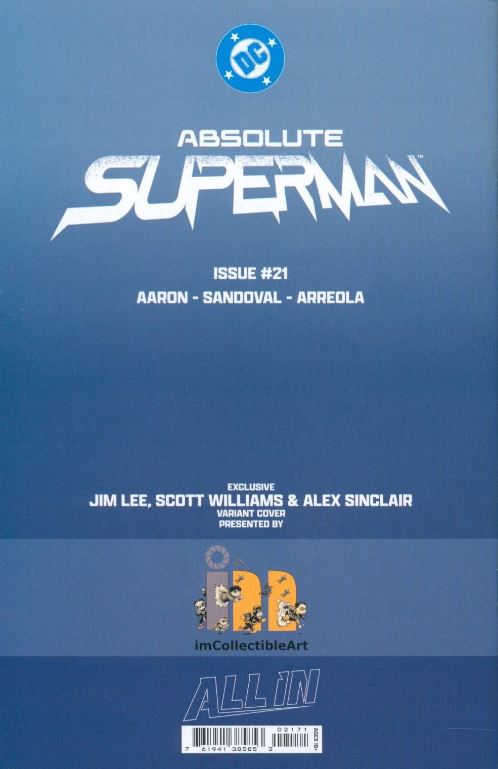 Absolute Superman #21 SDCC 2026 Jim Lee Trade Dress