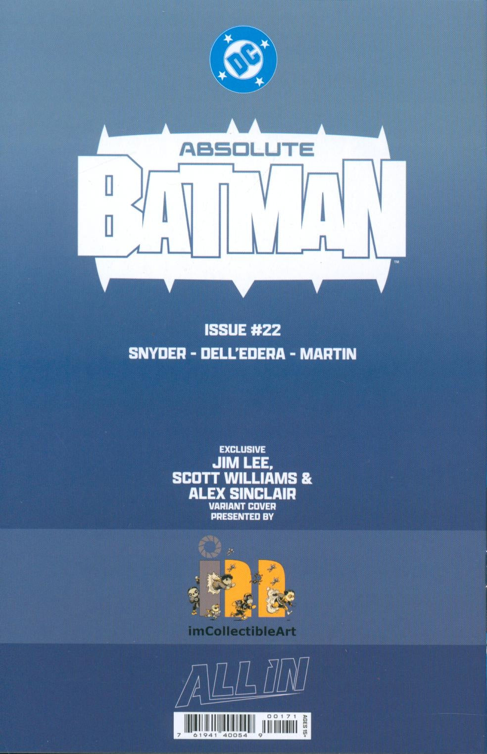 Absolute Batman #22 SDCC 2026 Jim Lee Trade Dress