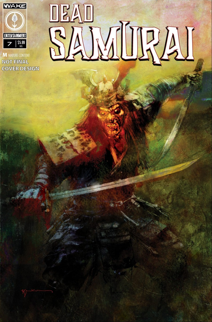 Dead Samurai #7 A Cover Bill Sienkiewicz Cover