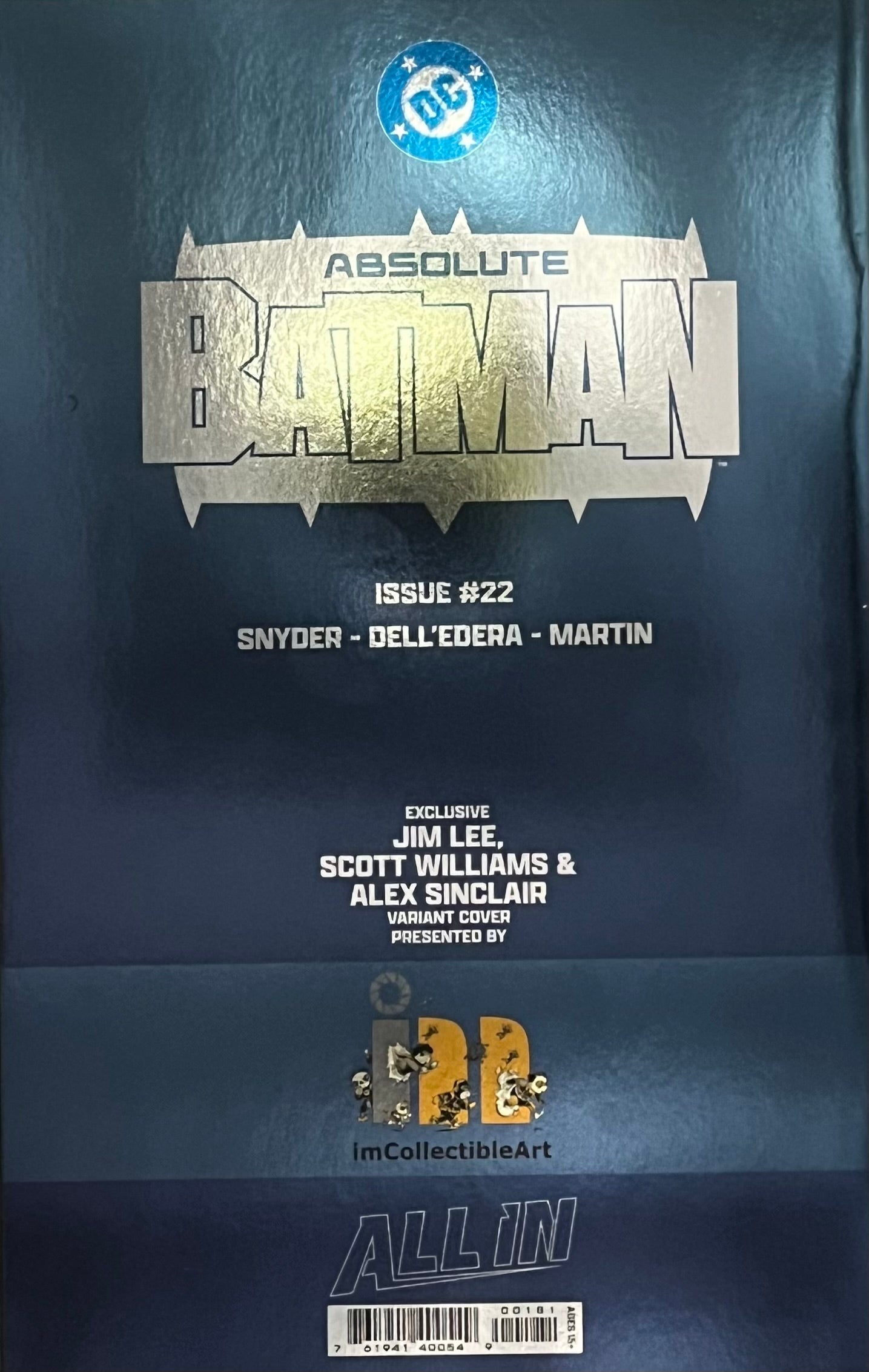 Absolute Batman #22 SDCC 2026 Jim Lee Foil Virgin *SIGNED*